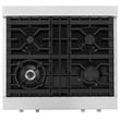 Cosmo COS-GRT304 30 in. Stainless Steel Slide-In Gas Cooktop with 4 Burners