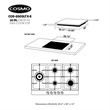 30 in. Gas Cooktop in Stainless Steel with 5 Sealed Brass Burners