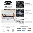 36 in. Slide-In Counter Gas Cooktop with 6 Sealed Italian Burners