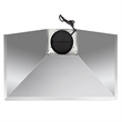 36 in. Vista Collection Ducted Wall Mount Range Hood in Stainless Steel