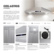 36 in. Vista Collection Ducted Wall Mount Range Hood in Stainless Steel