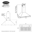 36 in. Vista Collection Ducted Wall Mount Range Hood in Stainless Steel