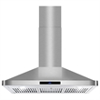 36 in. Vista Collection Ducted Wall Mount Range Hood in Stainless Steel