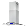 36 in. Lumin Collection Ductless Island Range Hood in Stainless Steel