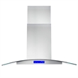 36 in. Lumin Collection Ductless Island Range Hood in Stainless Steel