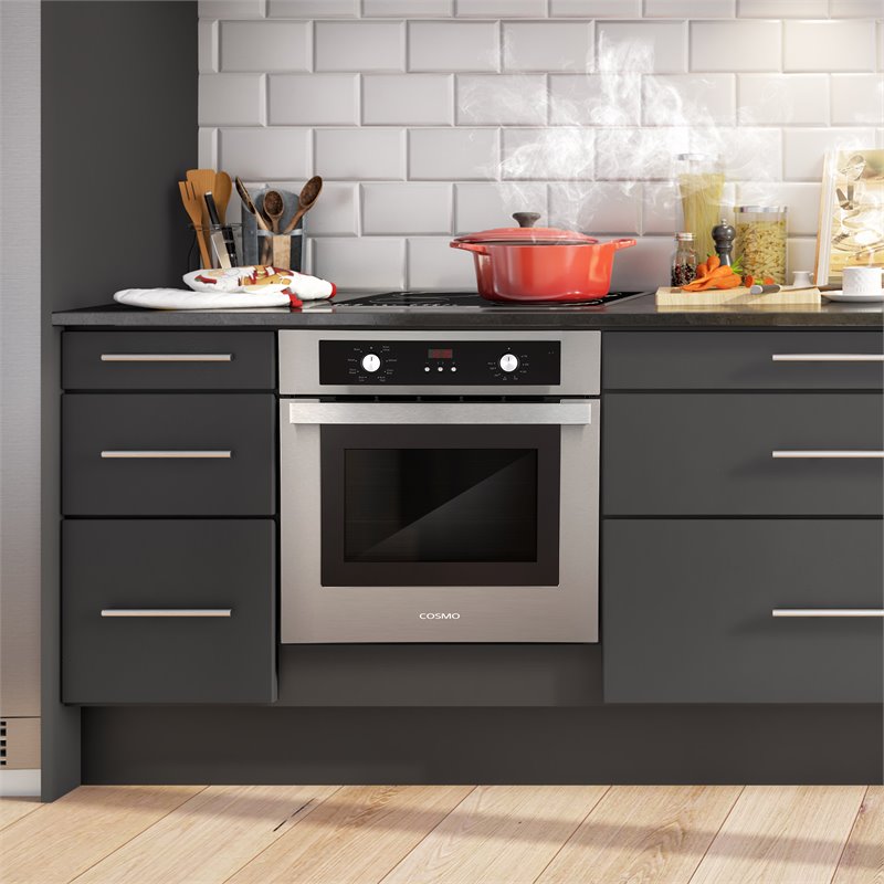 24 in. Lumin Collection 2.5 cu. ft. Electric Wall Oven in Stainless Steel