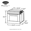 24 in. Lumin Collection 2.5 cu. ft. Electric Wall Oven in Stainless Steel
