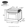 24 in. Lumin Collection 2.5 cu. ft. Electric Wall Oven in Stainless Steel