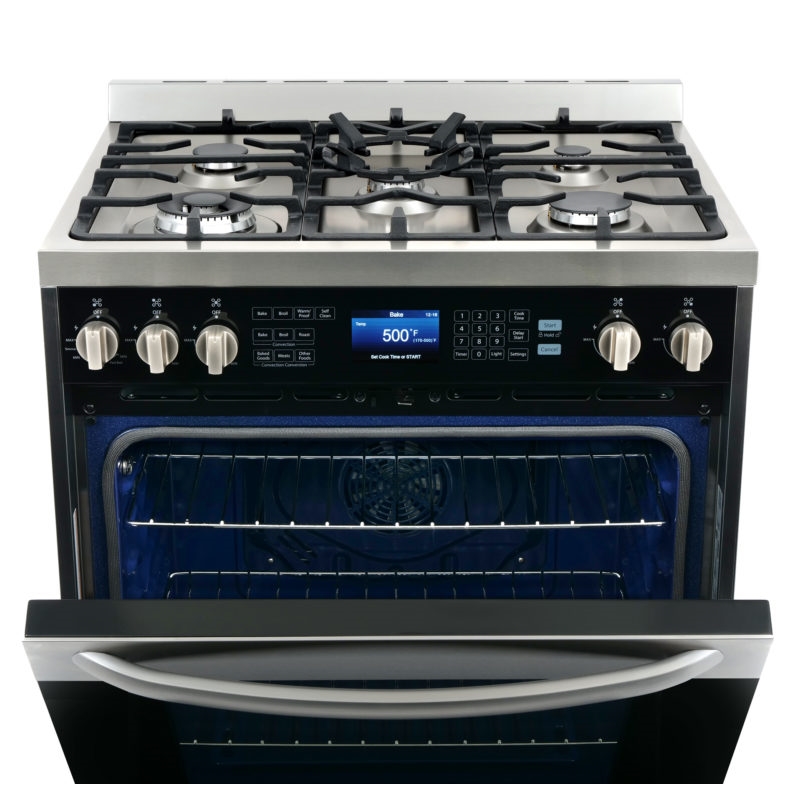 Cosmo COS-305DFSC 30 in. Dual Fuel Range with 7-Function Convection Oven