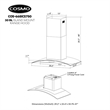 30 in. Lumin Collection Ducted Island Range Hood in Stainless Steel