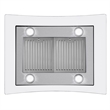 30 in. Lumin Collection Ducted Island Range Hood in Stainless Steel