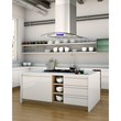 30 in. Lumin Collection Ductless Island Range Hood in Stainless Steel