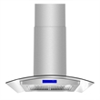 30 in. Lumin Collection Ductless Island Range Hood in Stainless Steel