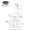 30 in. Lumin Collection Ducted Island Range Hood in Stainless Steel