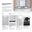 30 in. Vista Collection Ducted Wall Mount Range Hood in Stainless Steel
