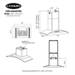 30 in. Vista Collection Ducted Wall Mount Range Hood in Stainless Steel