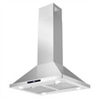 30 in. Lumin Collection Ductless Island Range Hood in Stainless Steel