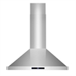 30 in. Lumin Collection Ductless Island Range Hood in Stainless Steel