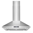30 in. Lumin Collection Ductless Island Range Hood in Stainless Steel