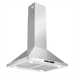 30 in. Lumin Collection Ductless Island Range Hood in Stainless Steel