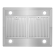 30 in. Lumin Collection Ductless Island Range Hood in Stainless Steel