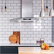 36 in. Lumin Collection Ducted Island Range Hood in Stainless Steel