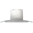 36 in. Lumin Collection Ducted Island Range Hood in Stainless Steel