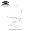 36 in. Lumin Collection Ducted Island Range Hood in Stainless Steel