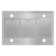 36 in. Lumin Collection Ducted Island Range Hood in Stainless Steel