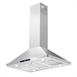 36 in. Lumin Collection Ducted Island Range Hood in Stainless Steel
