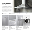 36 in. Vista Collection Ducted Wall Mount Range Hood in Stainless Steel