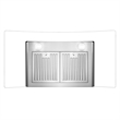 36 in. Vista Collection Ducted Wall Mount Range Hood in Stainless Steel
