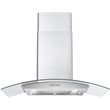 36 in. Vista Collection Ducted Wall Mount Range Hood in Stainless Steel