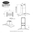36 in. Vista Collection Ducted Wall Mount Range Hood in Stainless Steel