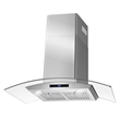 36 in. Vista Collection Ducted Wall Mount Range Hood in Stainless Steel