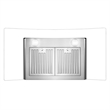36 in. Vista Collection Ducted Wall Mount Range Hood in Stainless Steel