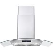 36 in. Vista Collection Ducted Wall Mount Range Hood in Stainless Steel