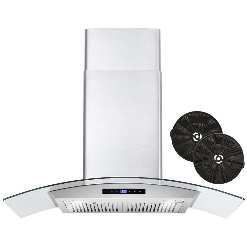 36 in. Vista Collection Ductless Wall Mount Range Hood in Stainless Steel