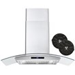 36 in. Vista Collection Ductless Wall Mount Range Hood in Stainless Steel