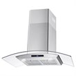 36 in. Vista Collection Ductless Wall Mount Range Hood in Stainless Steel