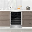Cosmo COS-24BIWCS 48-Bottle Single-Zone Stainless Steel Freestanding Wine Cooler