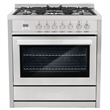 36 in. Stellar Collection 4.4 cu. ft. in. Dual Fuel Range - Liquid Propane