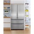 22.5 cu. ft. 4-Door French Door Refrigerator with Handles in Stainless Steel
