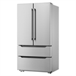 22.5 cu. ft. 4-Door French Door Refrigerator with Handles in Stainless Steel