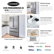 22.5 cu. ft. 4-Door French Door Refrigerator with Handles in Stainless Steel