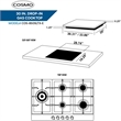 Cosmo 30 in. Drop-In Cooktop & Over-the-Range Microwave Oven with Vent Fan Set