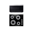 Cosmo 30 in. Drop-In Electric Ceramic Glass Cooktop & Microwave w/ Vent Fan Set