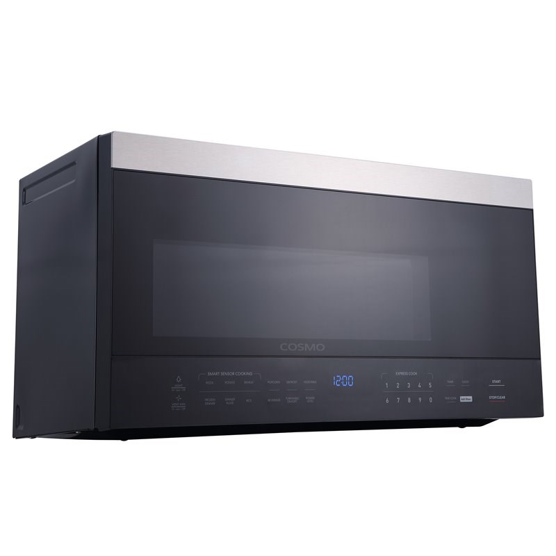 Cosmo 30 in. Drop-In Electric Ceramic Glass Cooktop & Microwave w/ Vent Fan Set
