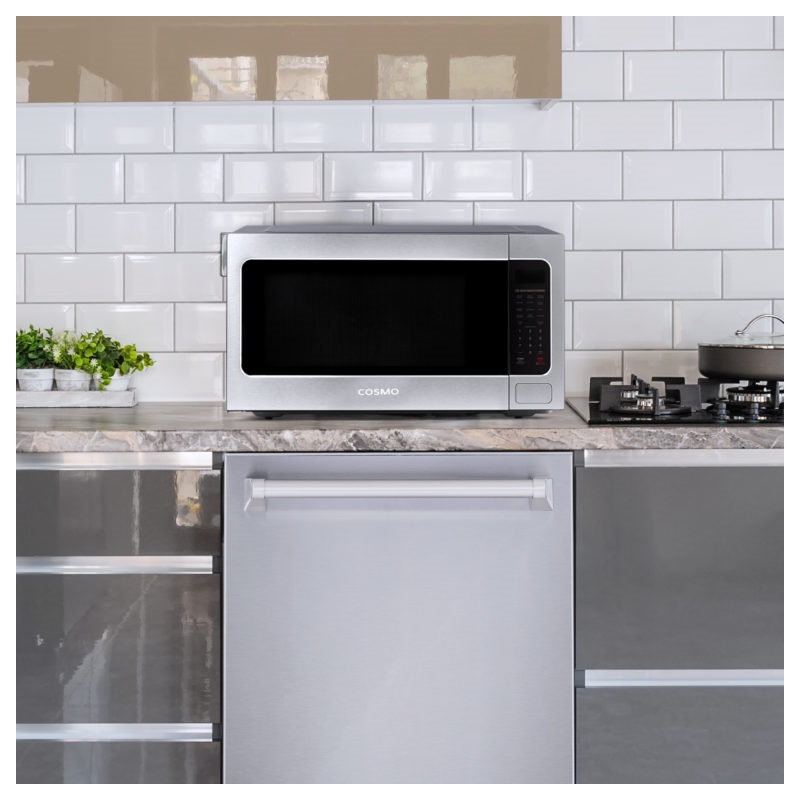 Cosmo 36 in. Gas Range & Hood & Dishwasher & Refrigerator & Microwave Set