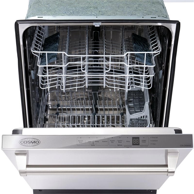 Cosmo 36 in. Gas Range & Hood & Dishwasher & Refrigerator & Microwave Set